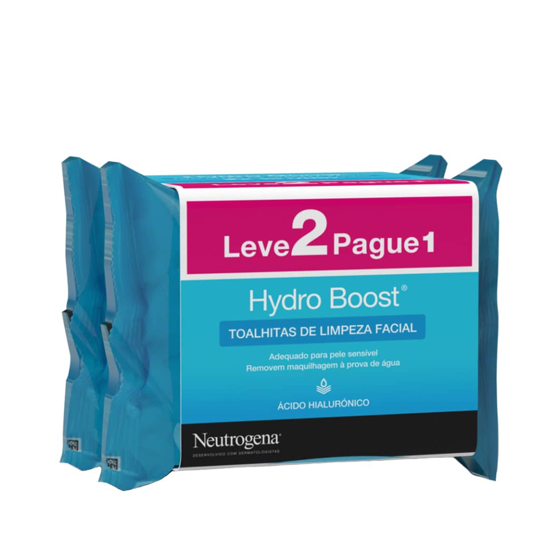 Neutrogena Hydro Boost Duo Toalhitas de Limpeza 2x25unid.
