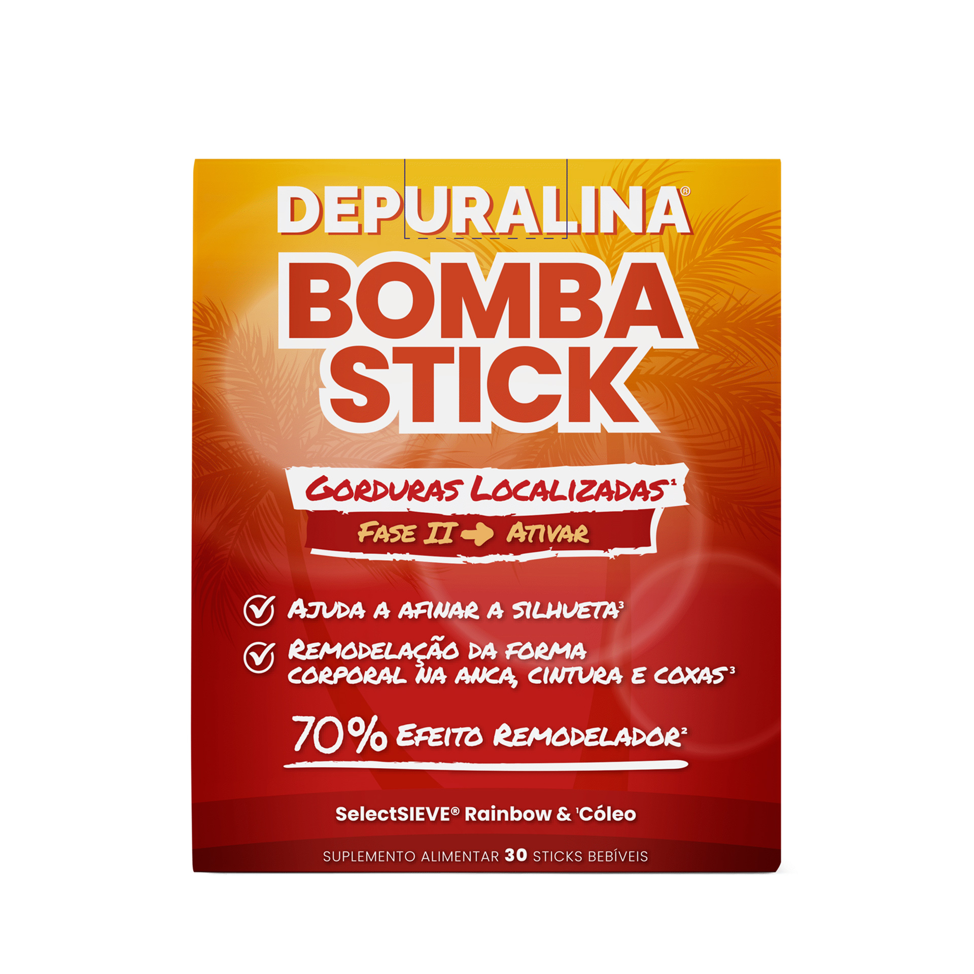 Depuralina Bomba Stick Perda de Peso 30unid.