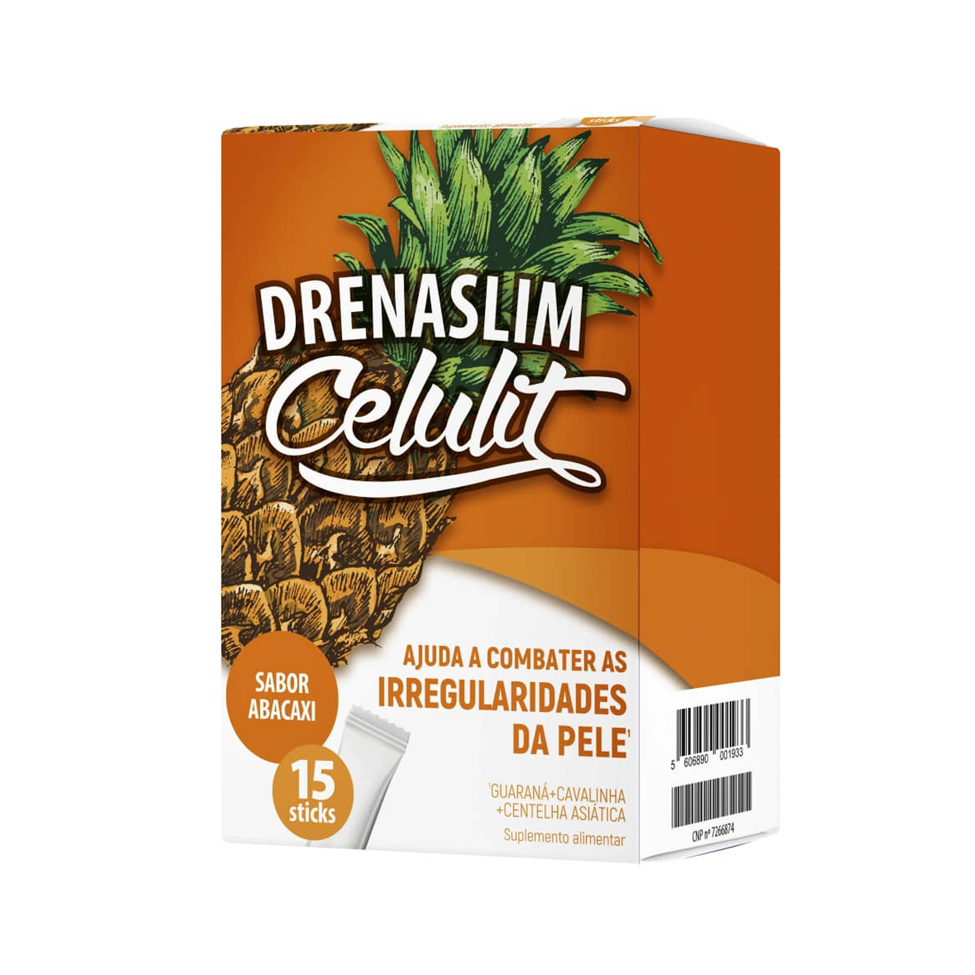 Drenaslim Celulit Sticks Sabor Abacaxi 15unid.