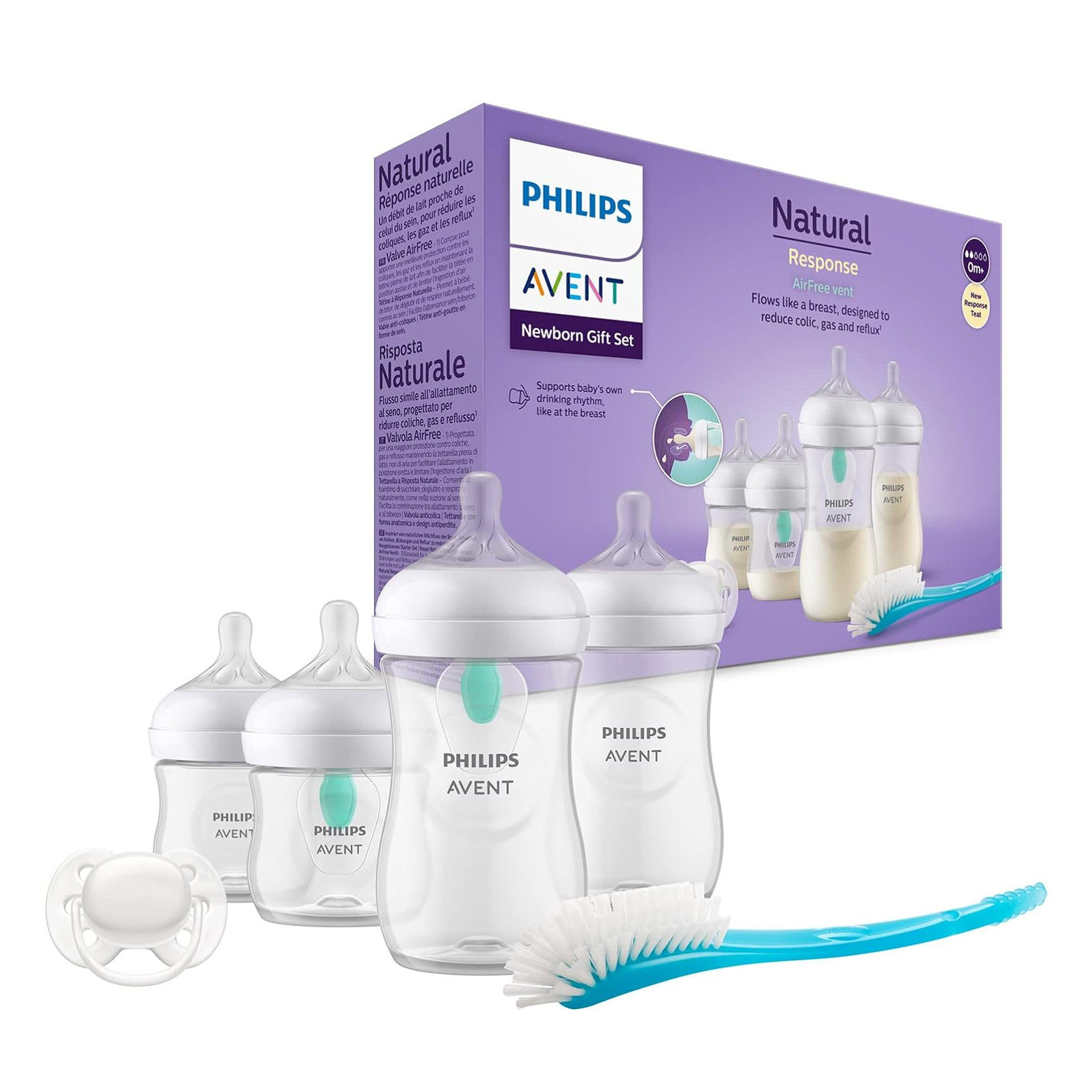 Philips Avent Natural Response Biberão com Abertura AirFree Conjunto Nascimento