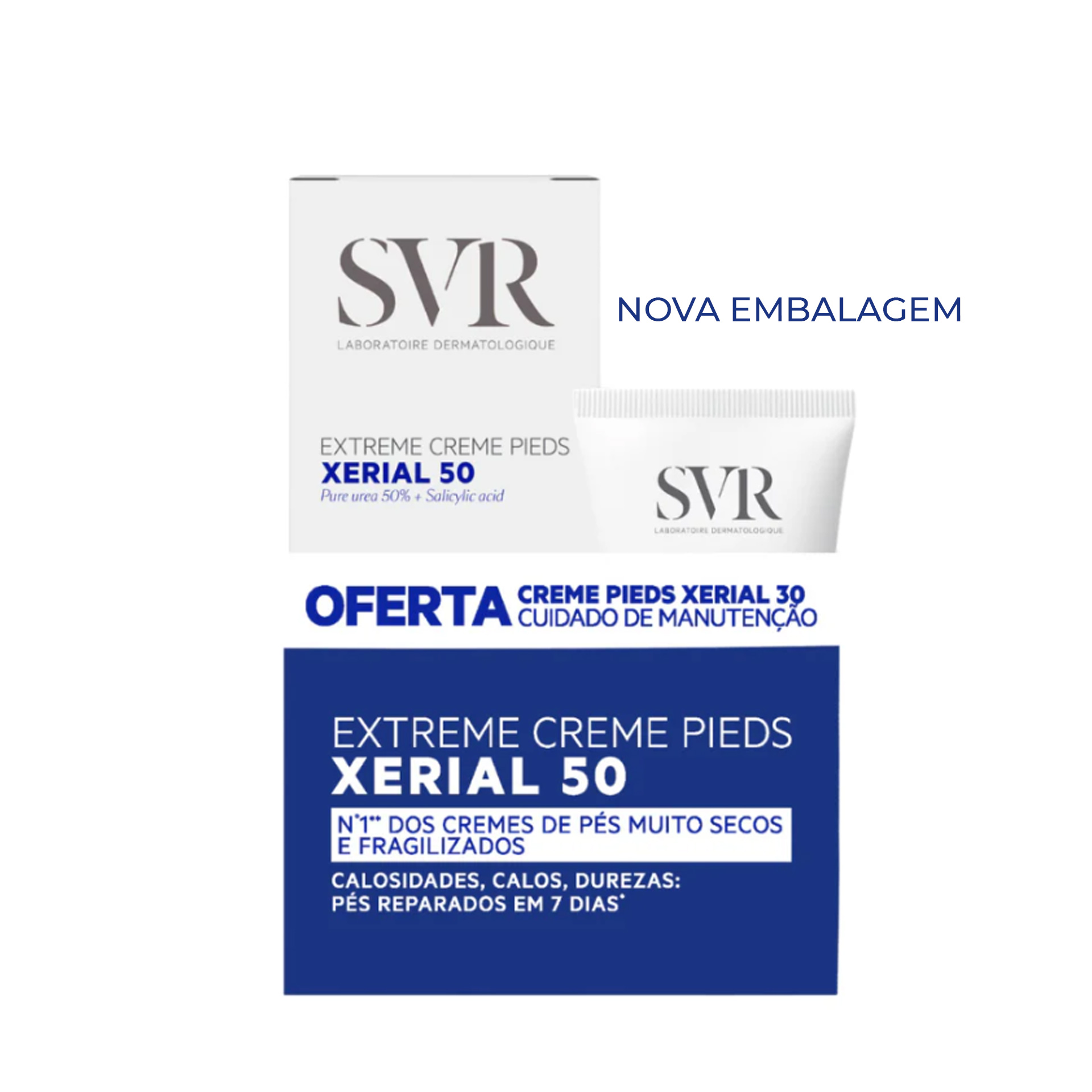 SVR Xérial 50 Creme Pés Extreme com Oferta de Xérial 30 Creme Pés