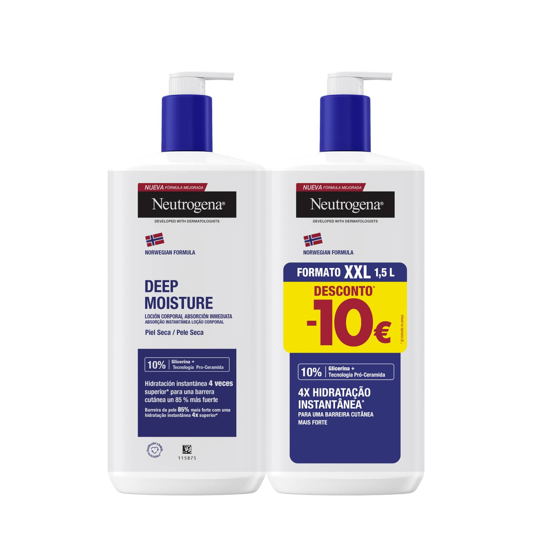 Neutrogena Hidratação Profunda Pack Loção Corporal 2x750ml