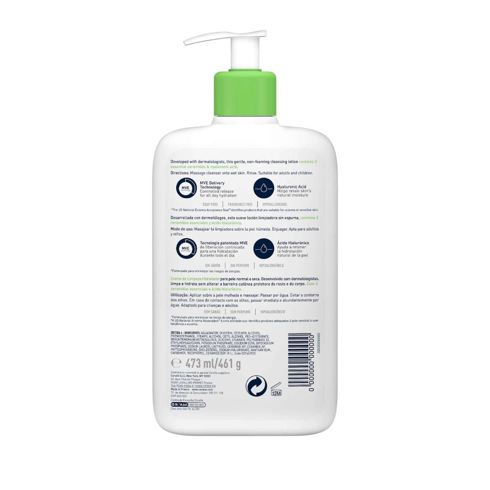 CeraVe Hydrating Cleanser Limpiadora Hidratante 473ml