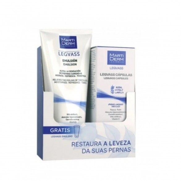 Martiderm Legvass Pack Emulsin 200 ml + Cpsulas 60 unidades