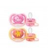 Philips Avent Pack 2 Chupetas Ultra Air Deco 6-18M Rosa
