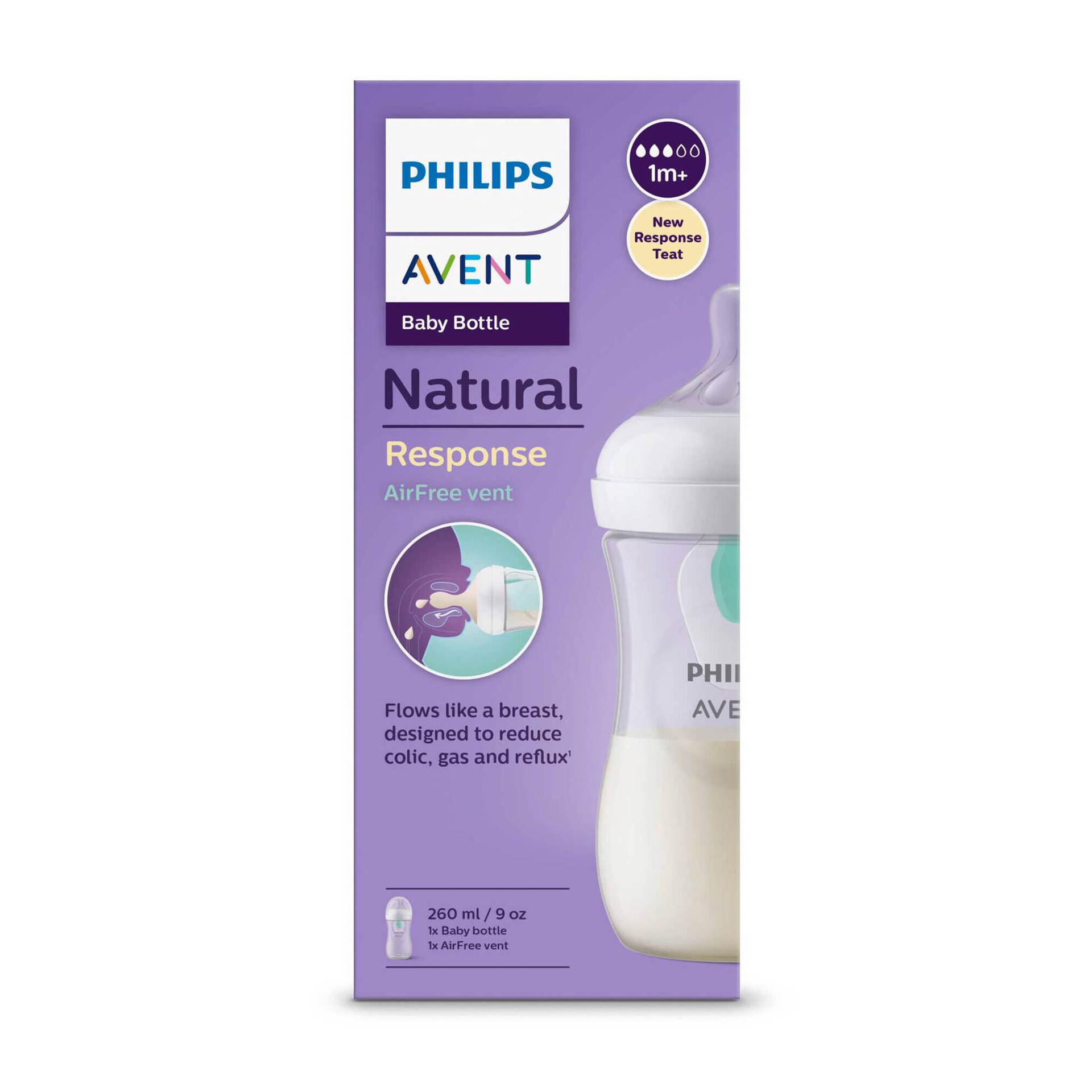 Philips Avent Biberão Natural Air Free 3-6 meses 260ml