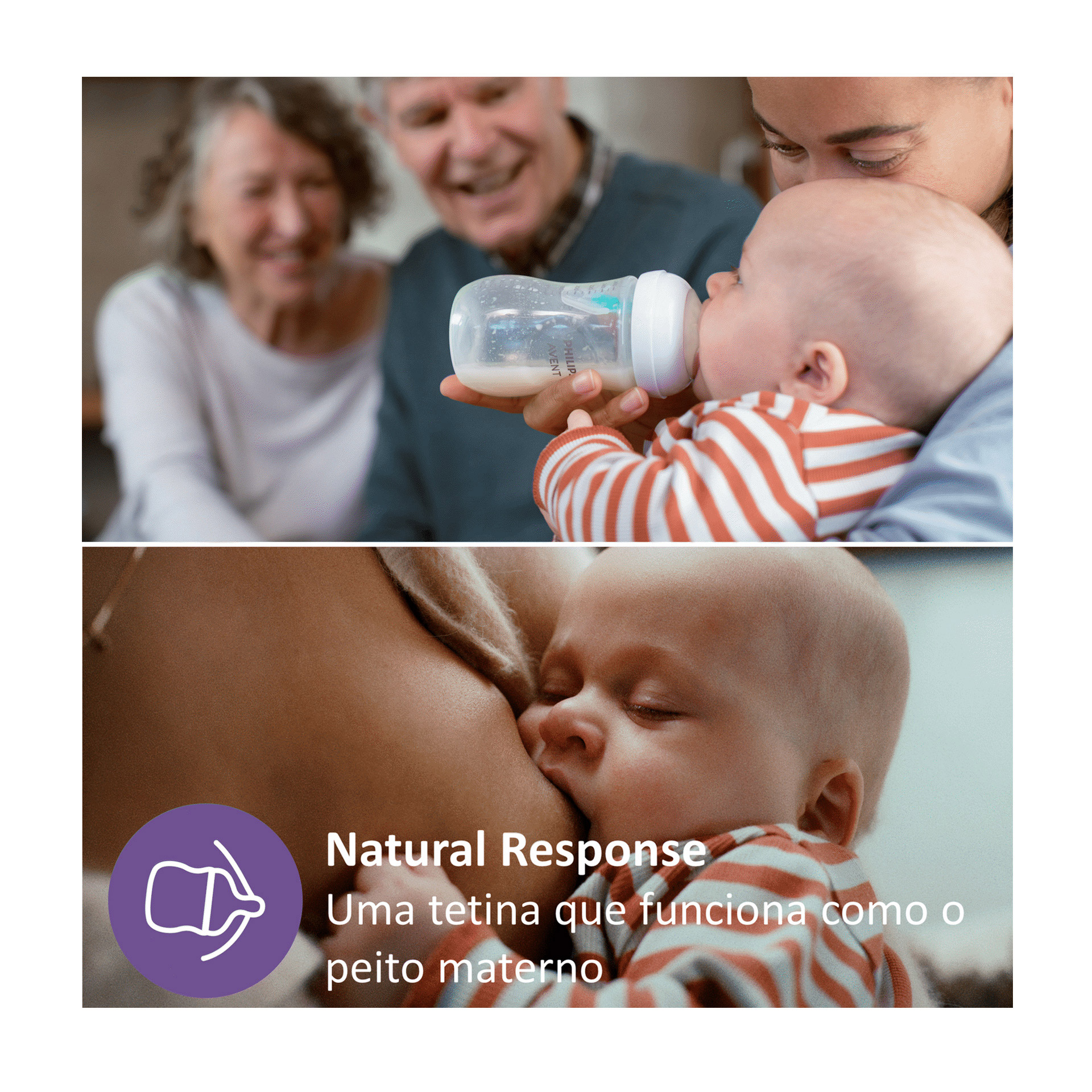 Philips Avent Biberão Natural Response +1M 260ml Azul