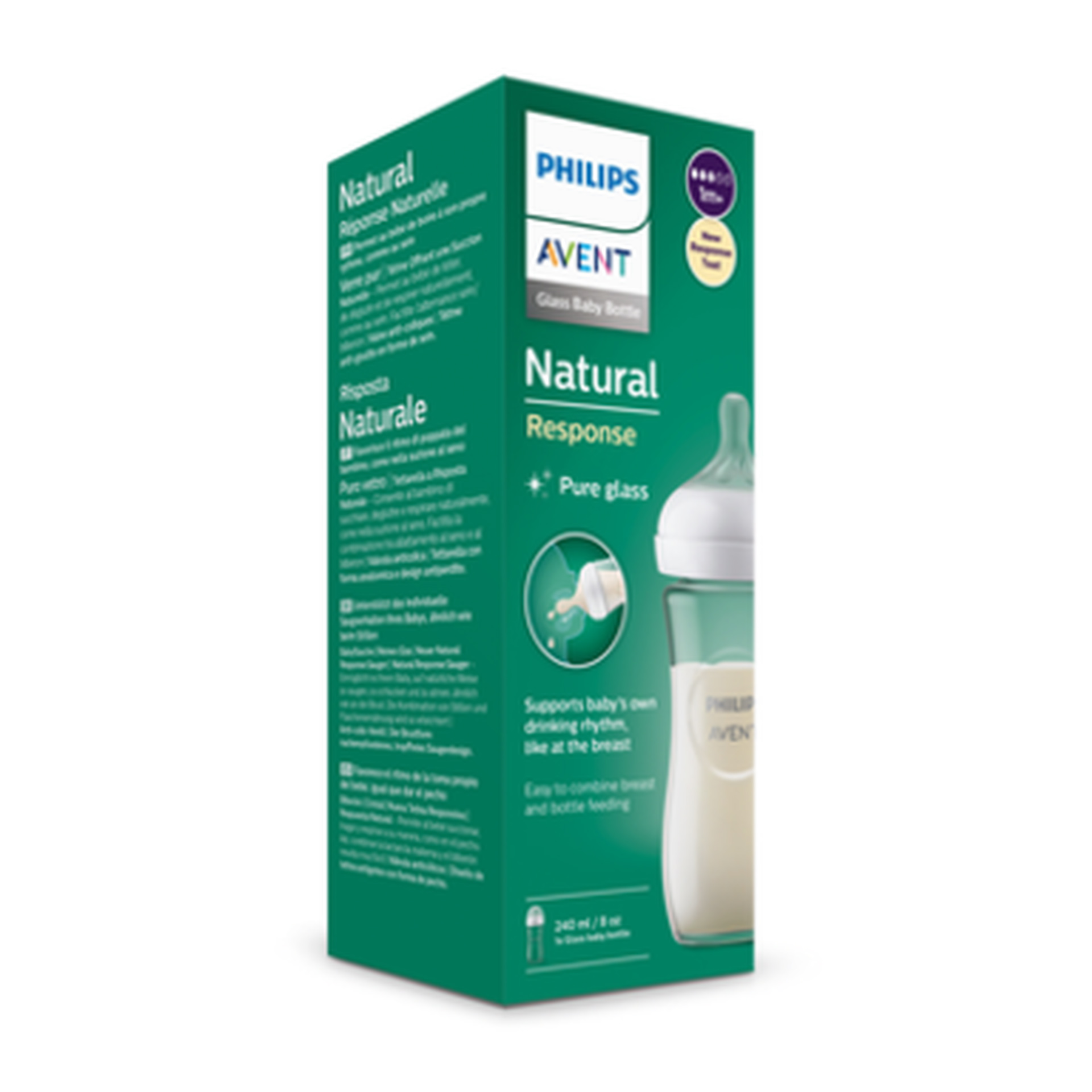 Philips Avent Biberão Natural Response Vidro 240ml