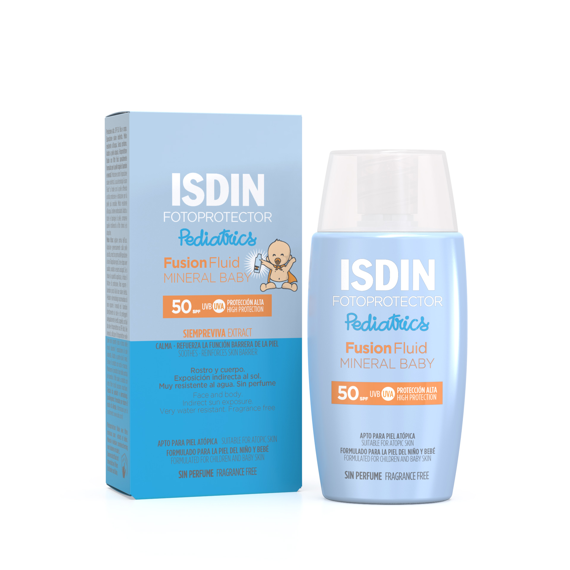 Isdin Pediátrico Fusion Fluido Mineral Baby SPF50 50ml