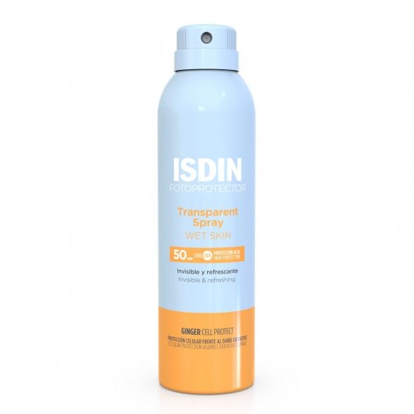 Isdin Transparent Spray Wet Skin Ginger Cell Protect SPF50 250ml