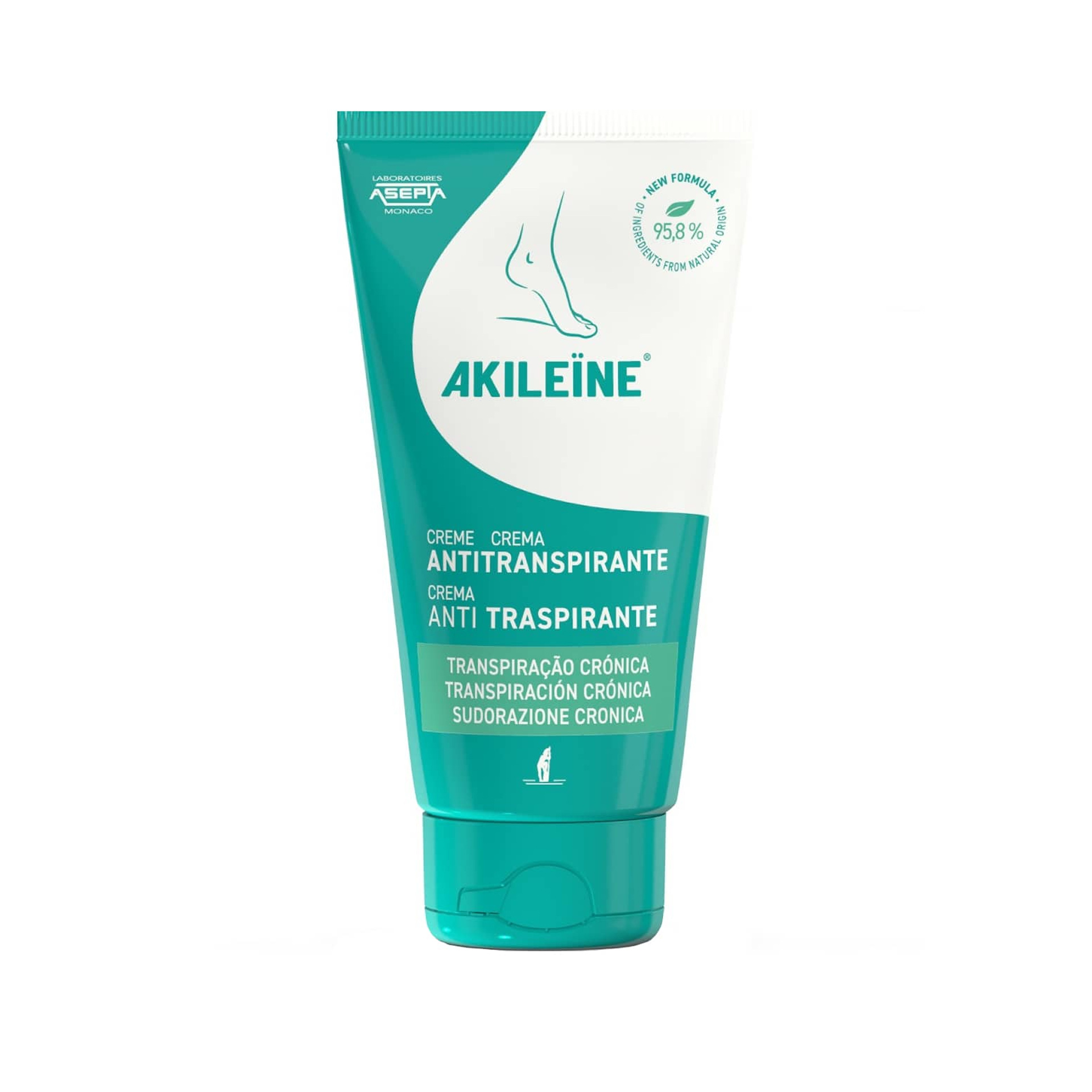 Akileine Creme Antitranspirante Pés 75ml