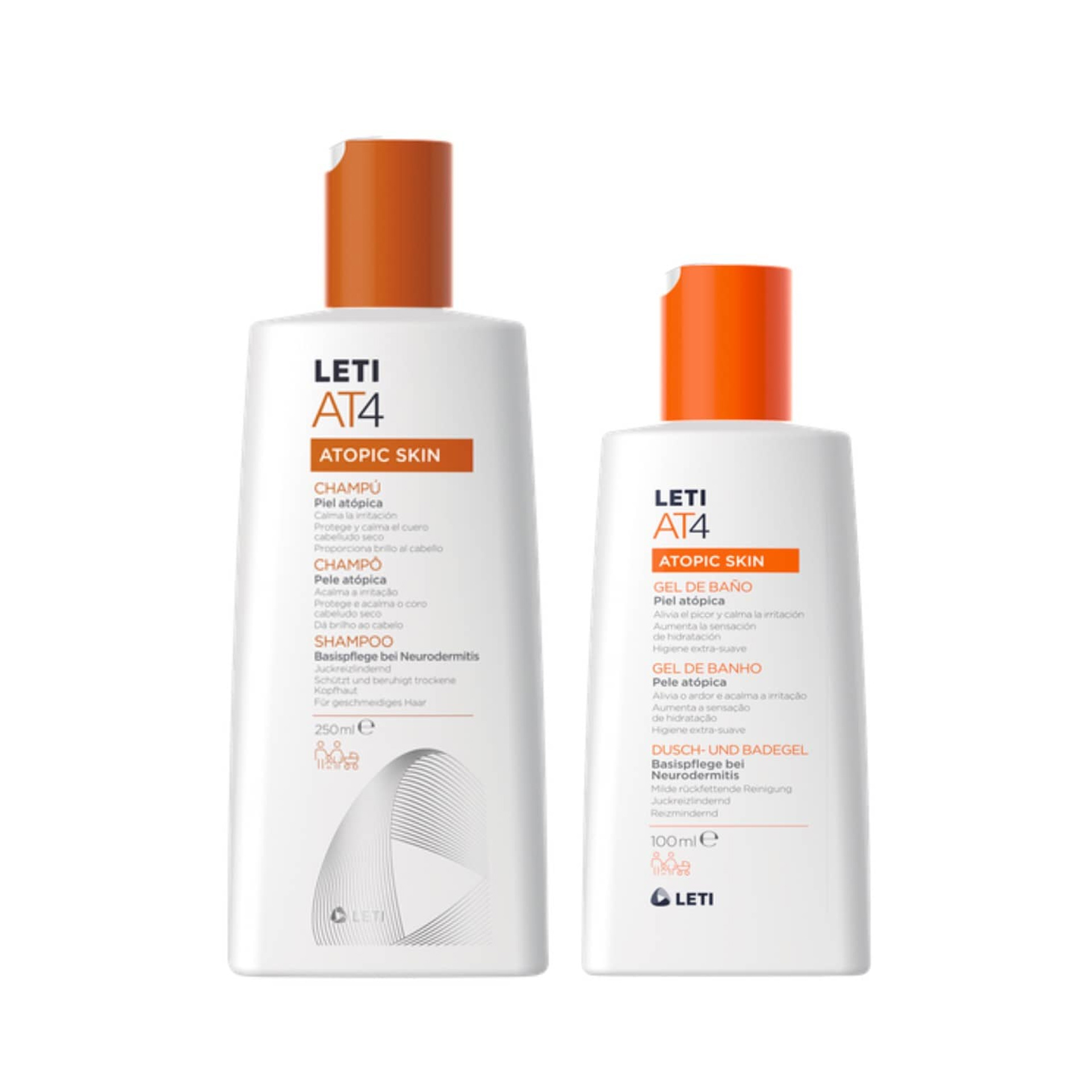 LetiAT4 Shampoo Pele Atópica + Oferta Gel Banho