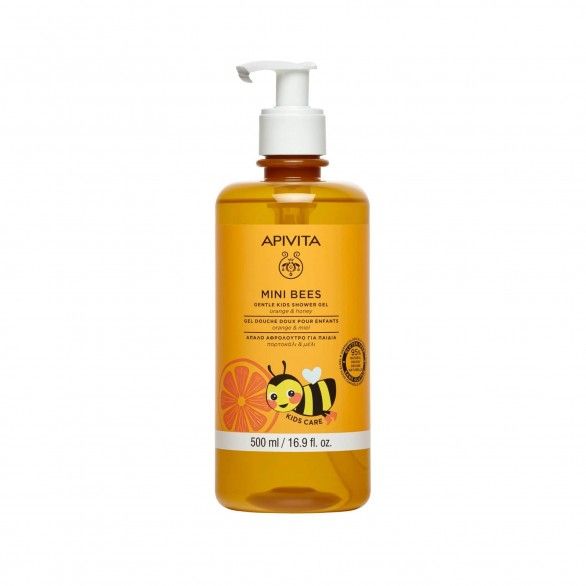 Apivita Mini Bees Gel de Banho Suave Laranja e Mel 500ml