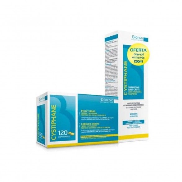 Cystiphane Programa Anti-Queda 120 Comprimidos + Shampoo 200ml