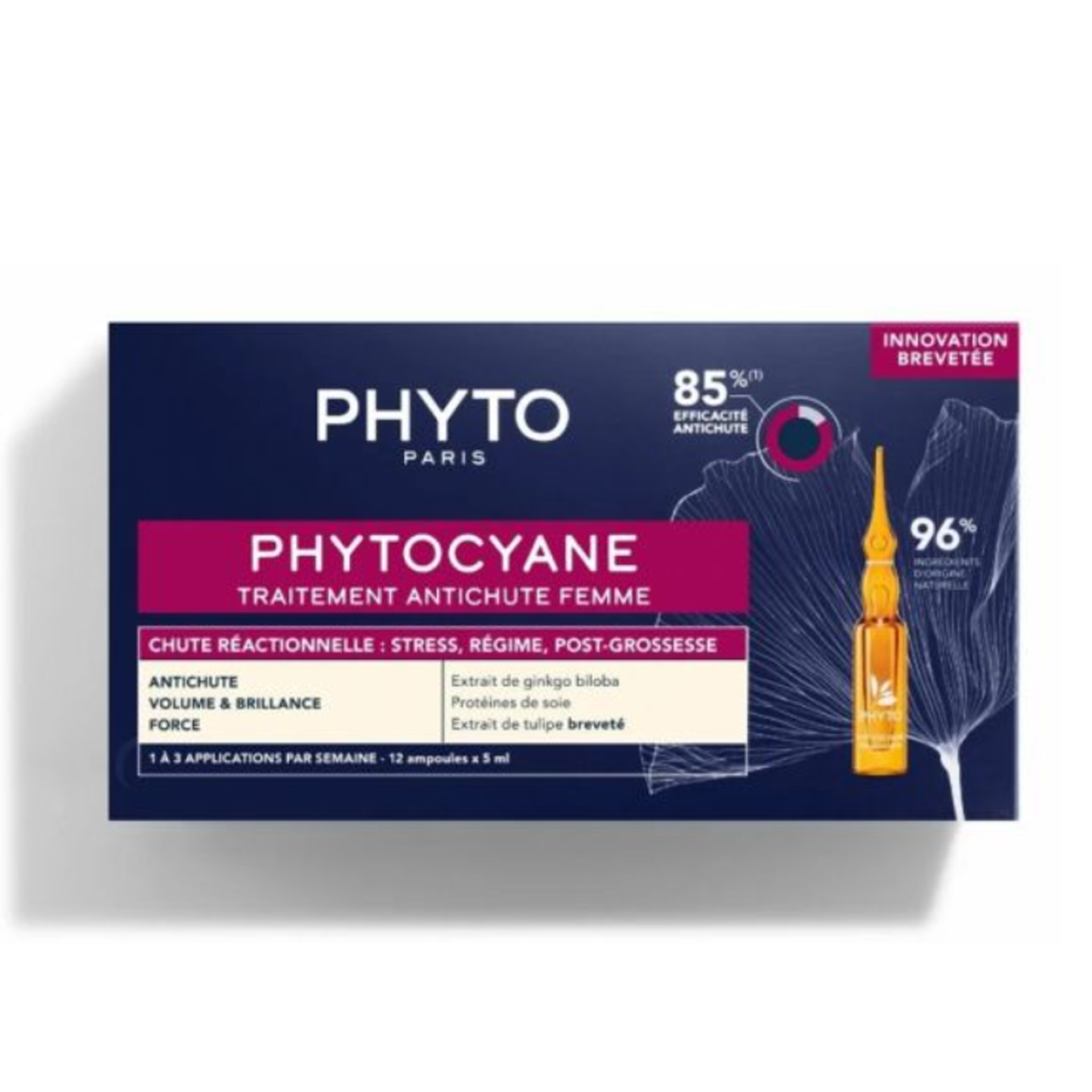 Phyto Antiqueda Reacional Mulher 5ml x 12 Ampolas