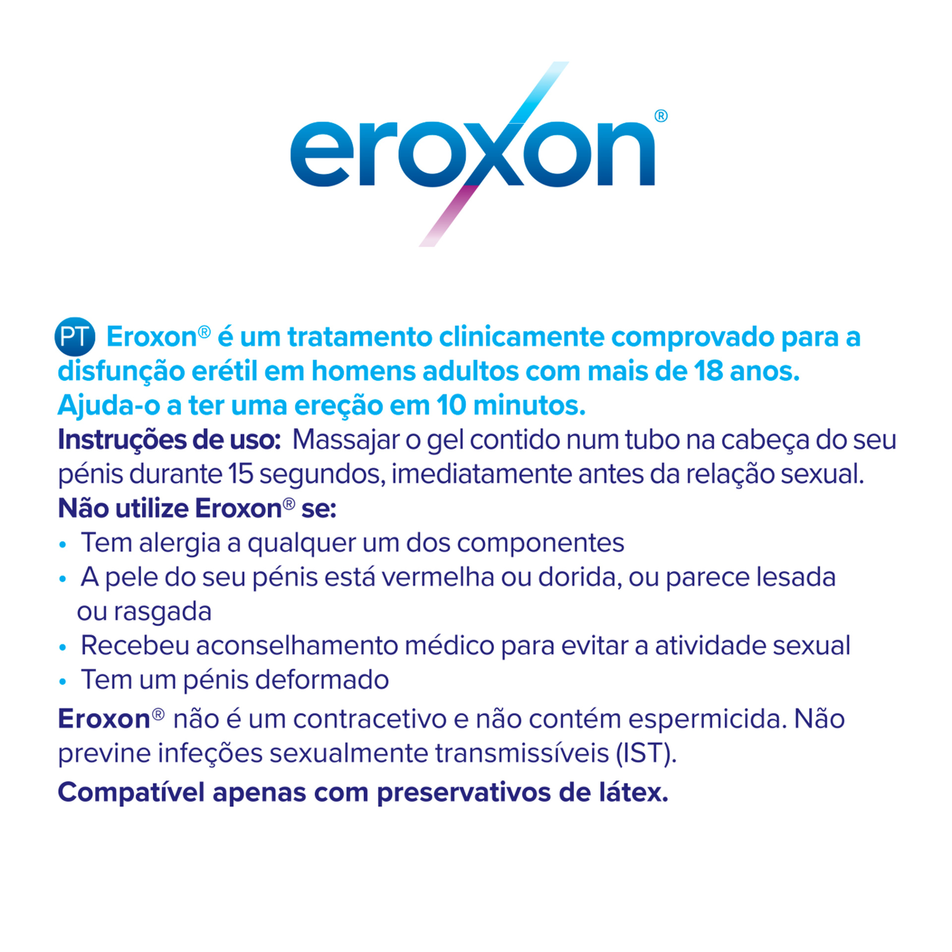 Gel Estimulante Disfunção Erétil Eroxon