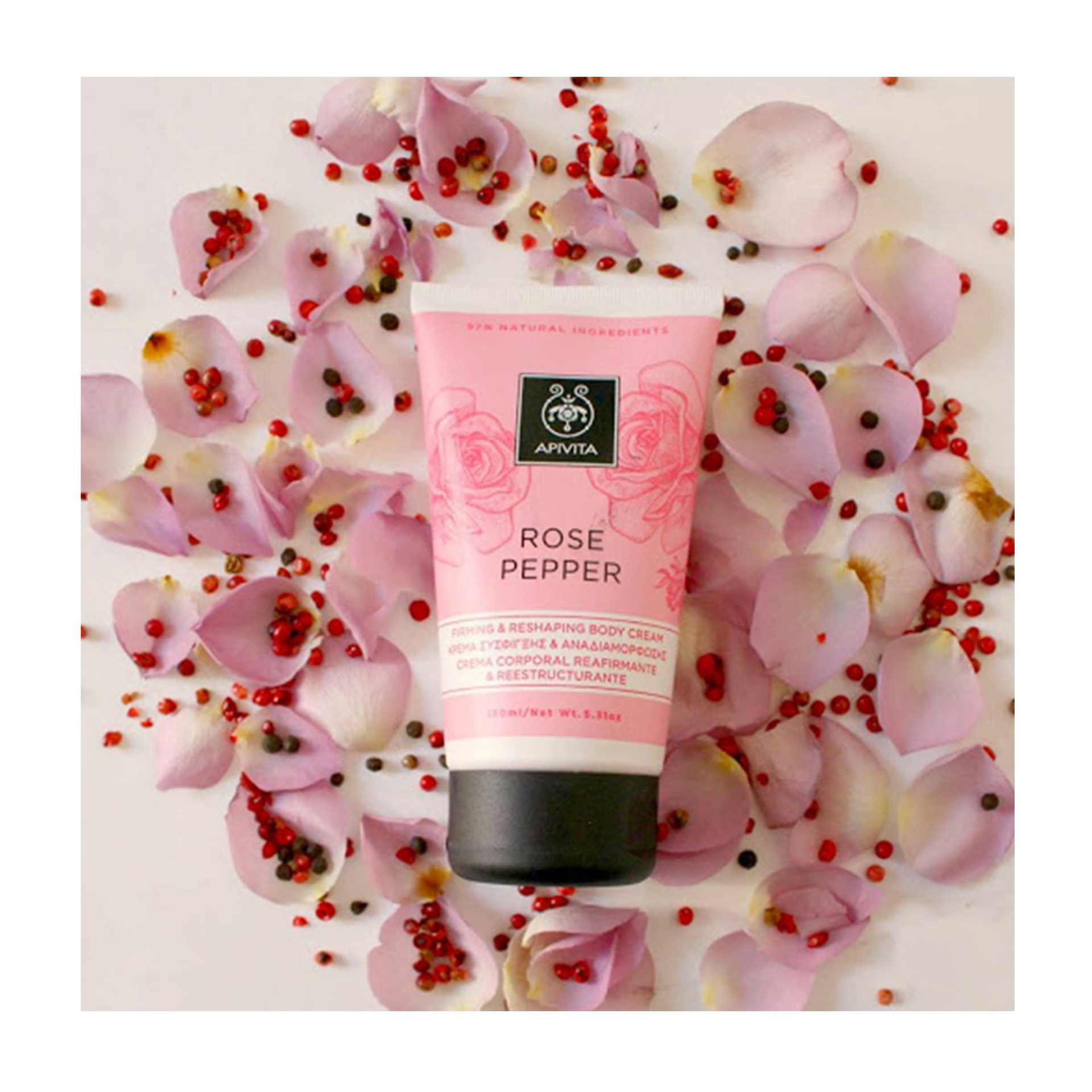 Apivita Rose Pepper Creme Corporal Reafirmante e Remodelador 150ml