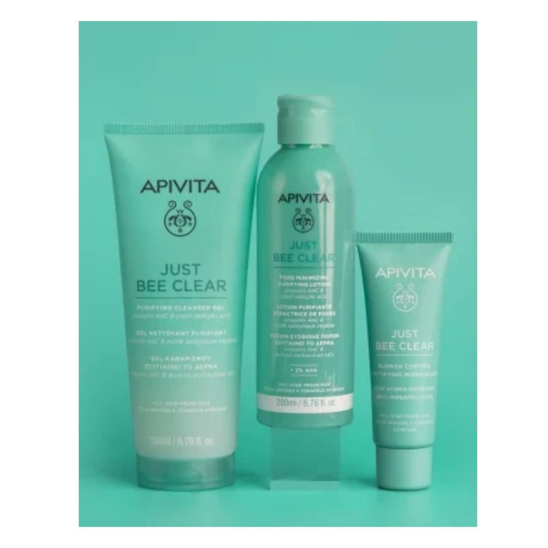 Apivita Just Bee Clear Loção Purificante Redutora de Poros 200ml