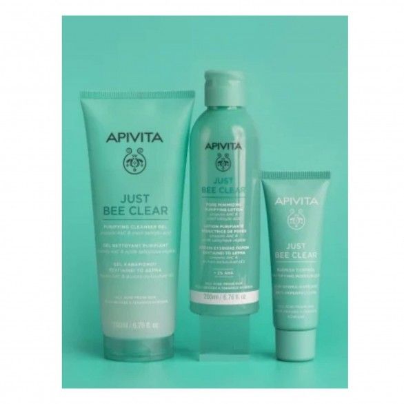 Apivita Just Bee Clear Gel de Limpeza Purificante 200ml