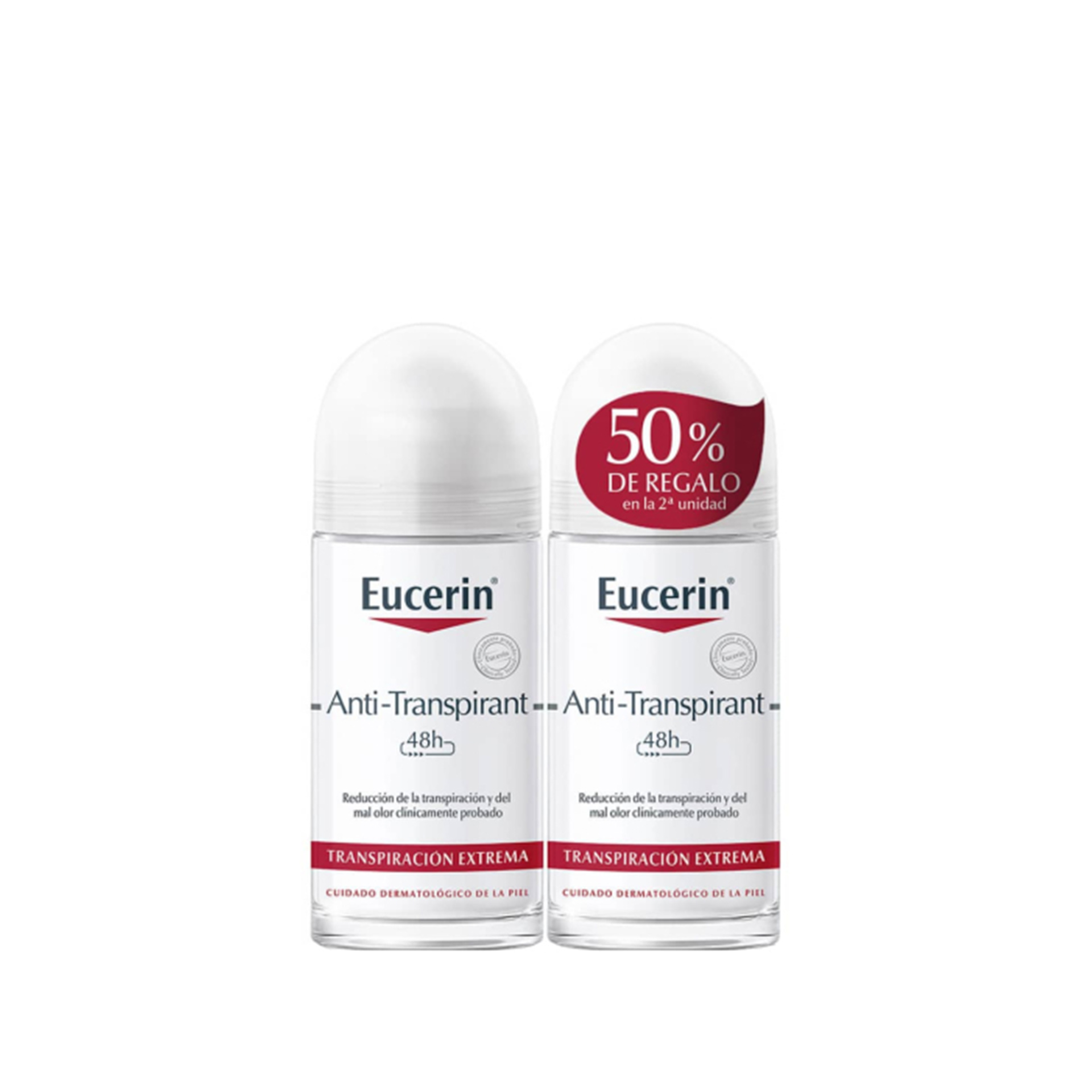 Eucerin Antitranspirante 48h Roll On 2x50ml