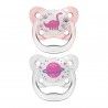 Dr Browns Chupeta Prevent Noturna 6-18m Silicone Rosa