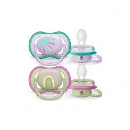 Philips Avent 2 Chupetas Ultra Air Soother 0-6M Girl