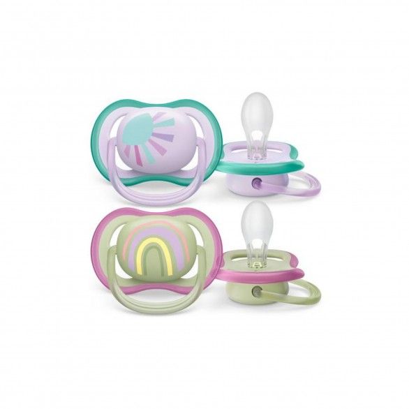 Philips Avent 2 Chupetas Ultra Air Soother 0-6M Girl