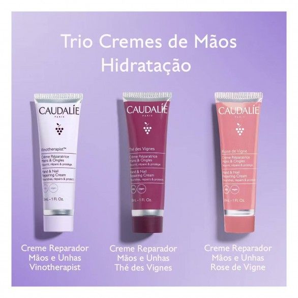 Caudalie Trio Creme de Mos e Unhas Coffret