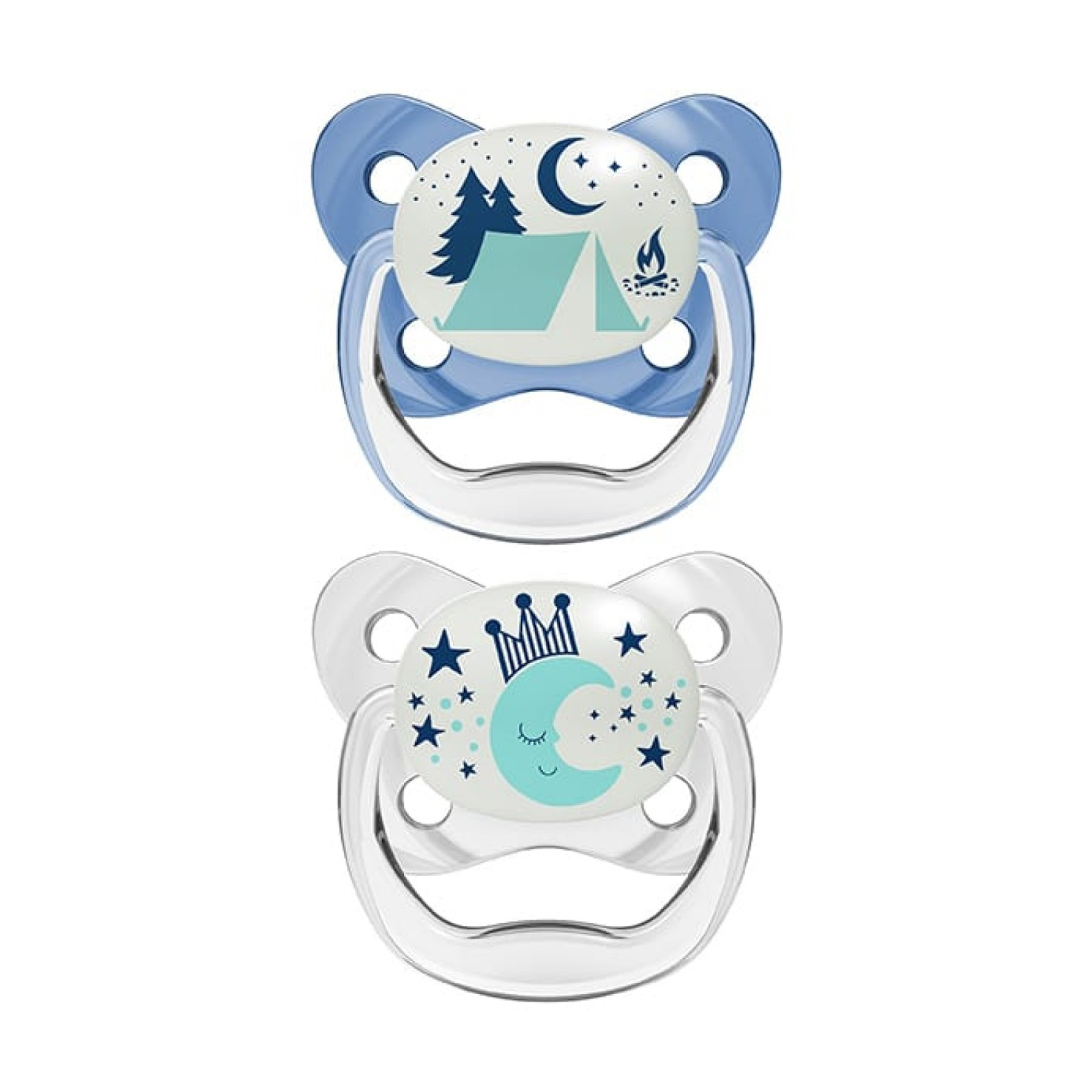 Dr. Browns Chupeta Prevent Noturna 6-18m Silicone Azul