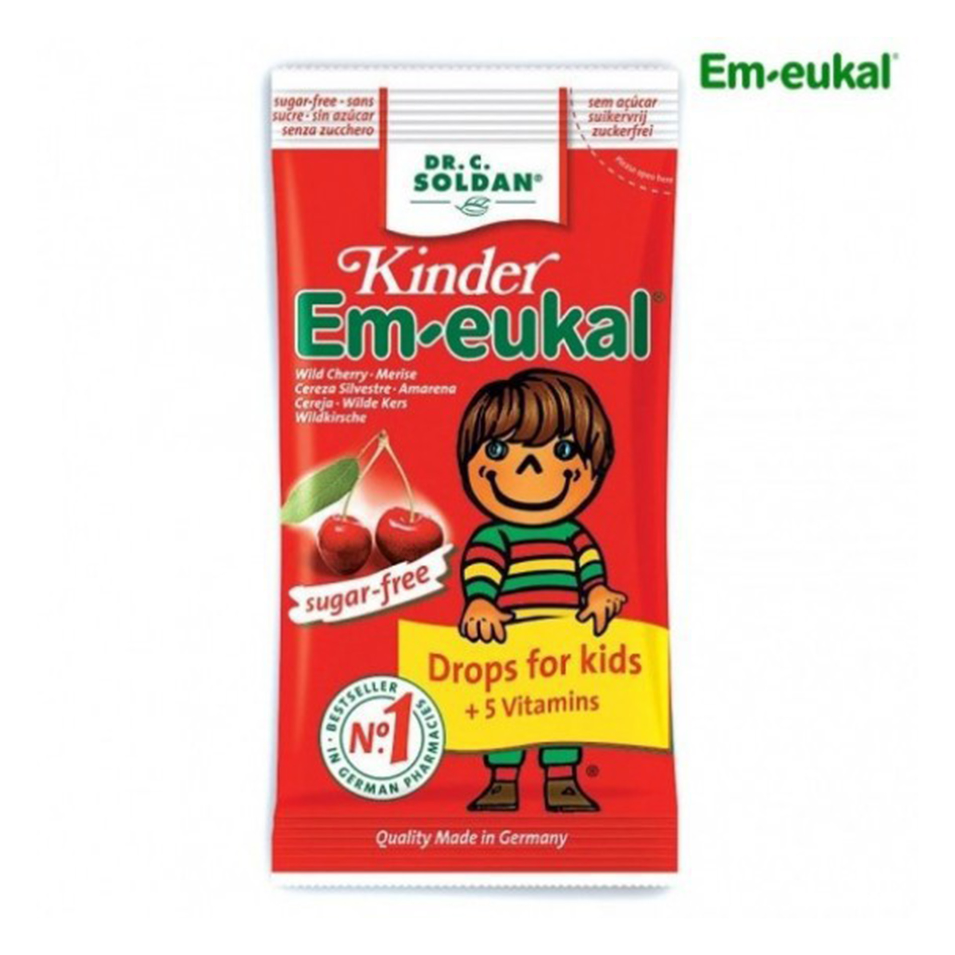 Em-Eukal Kids Rebuçados Cereja 30 rebuçados