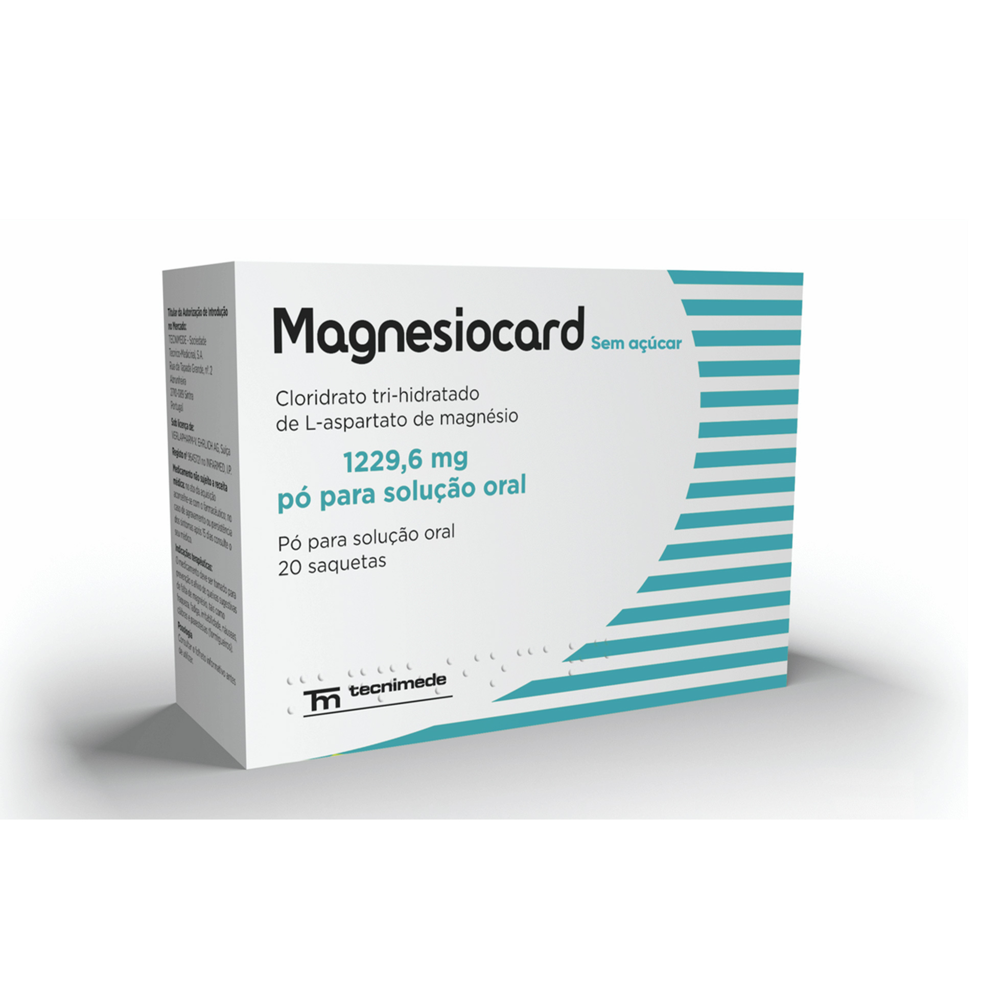 Magnesiocard 1229,6mg Sem Açucar 20 Saquetas