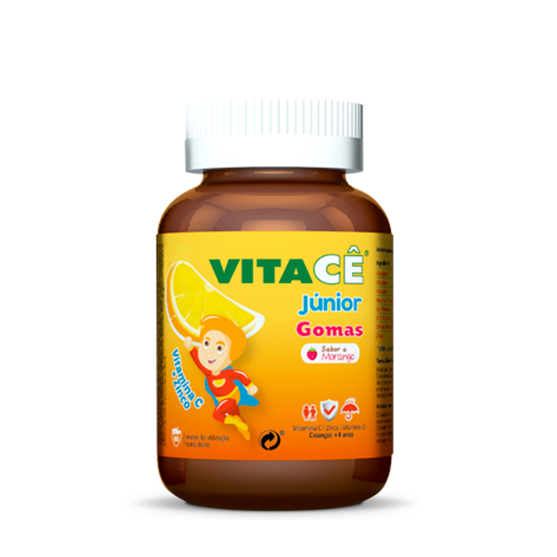 Vitacê Junior 60 Gomas Morango