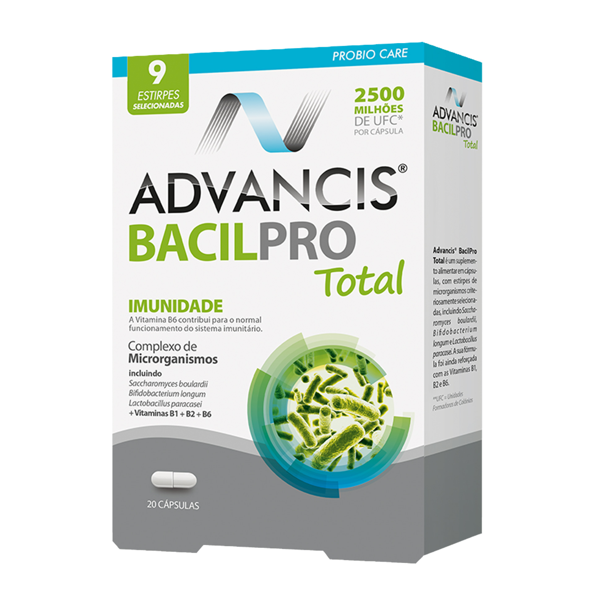 Advancis Bacilpro Total 20 Cápsulas