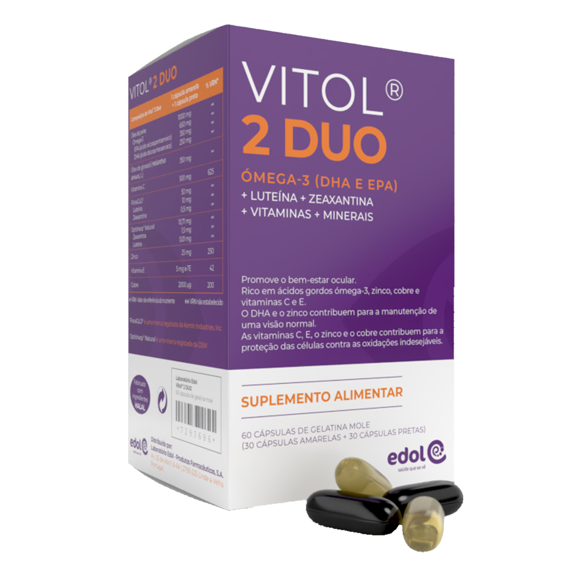 Vitol 2 Duo Ómega-3 60 Cápsulas