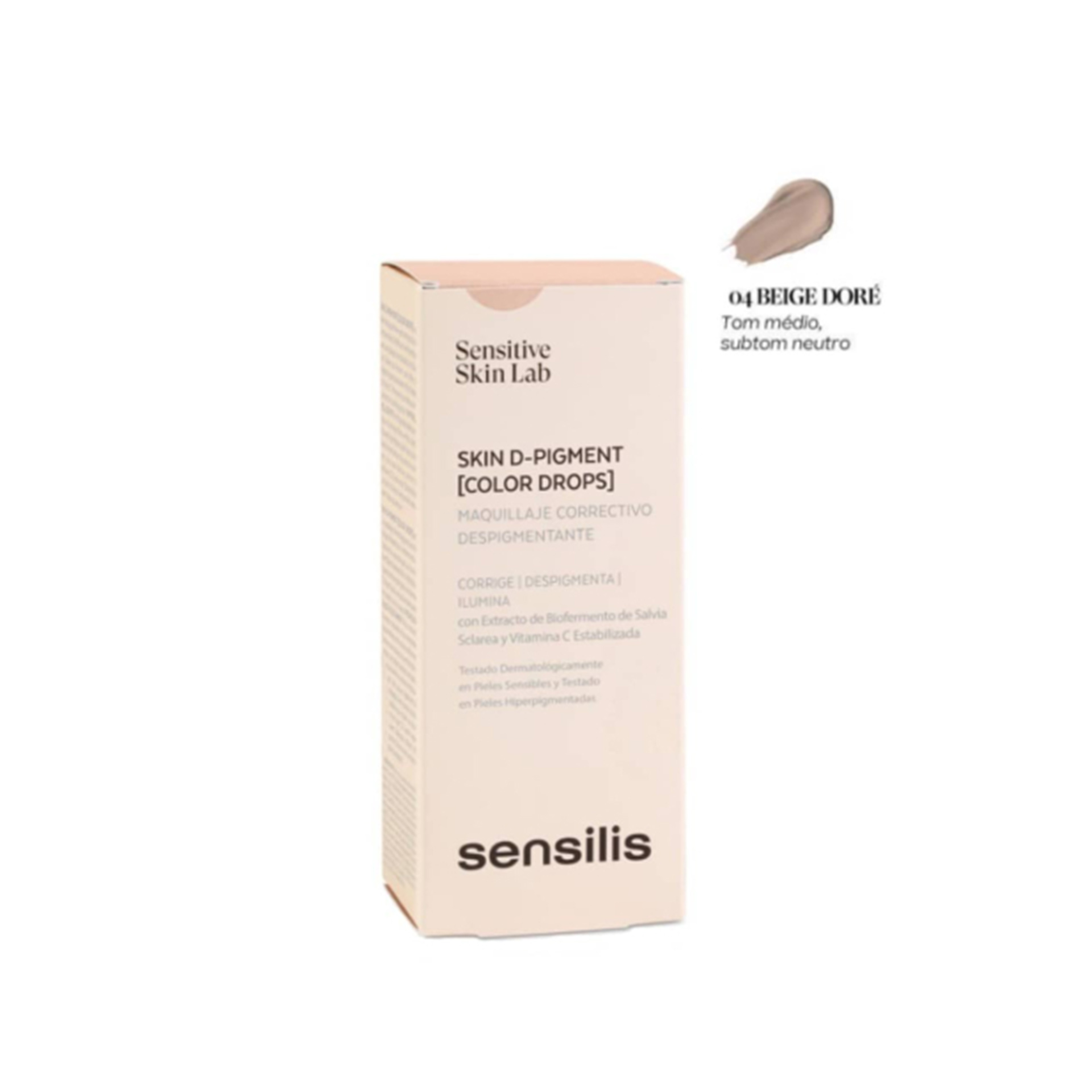 Sensilis Skin D-Pigment Color Drops Base 04 Beige Doré 30ml