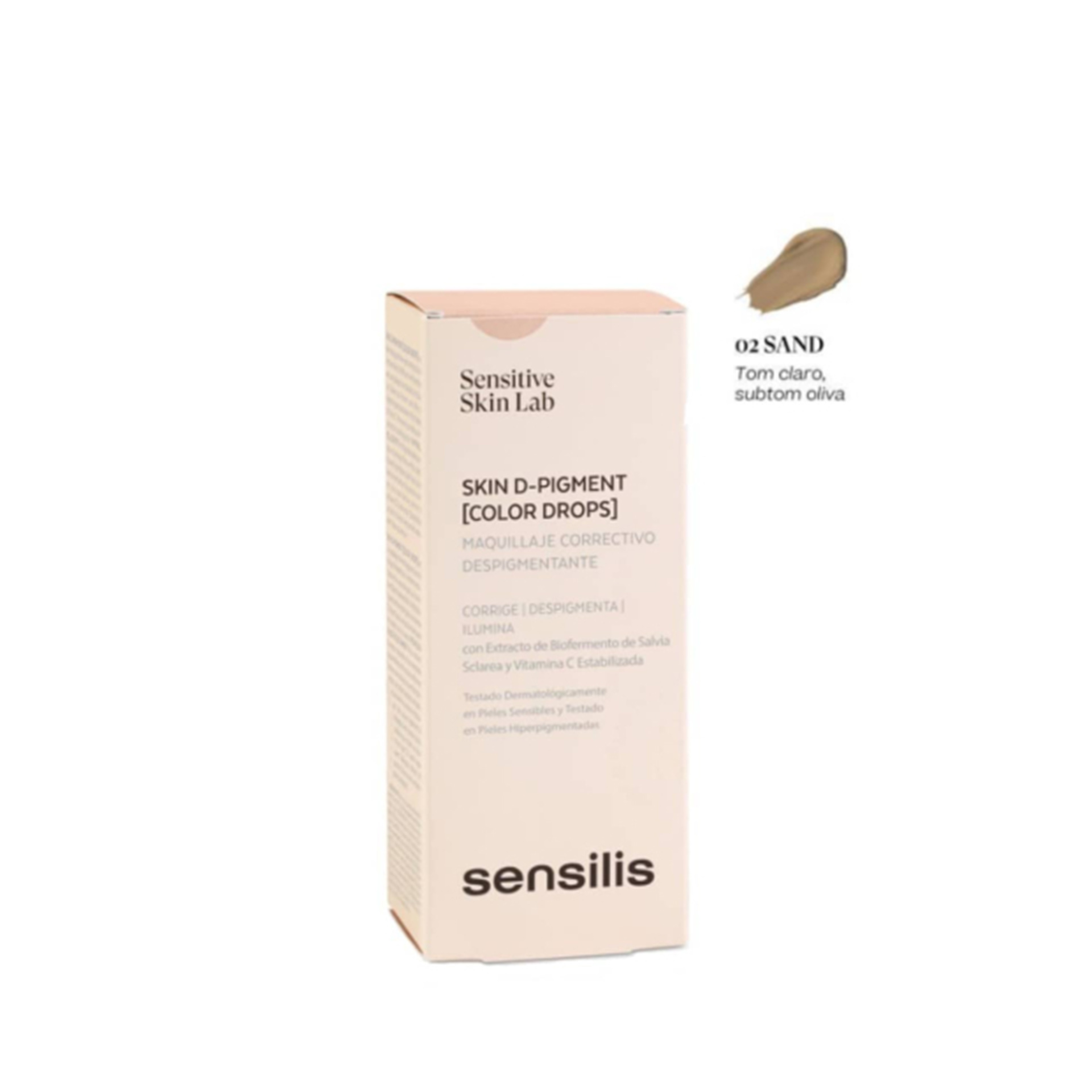Sensilis Skin D-Pigment Color Drops Base 02 Sand 30ml