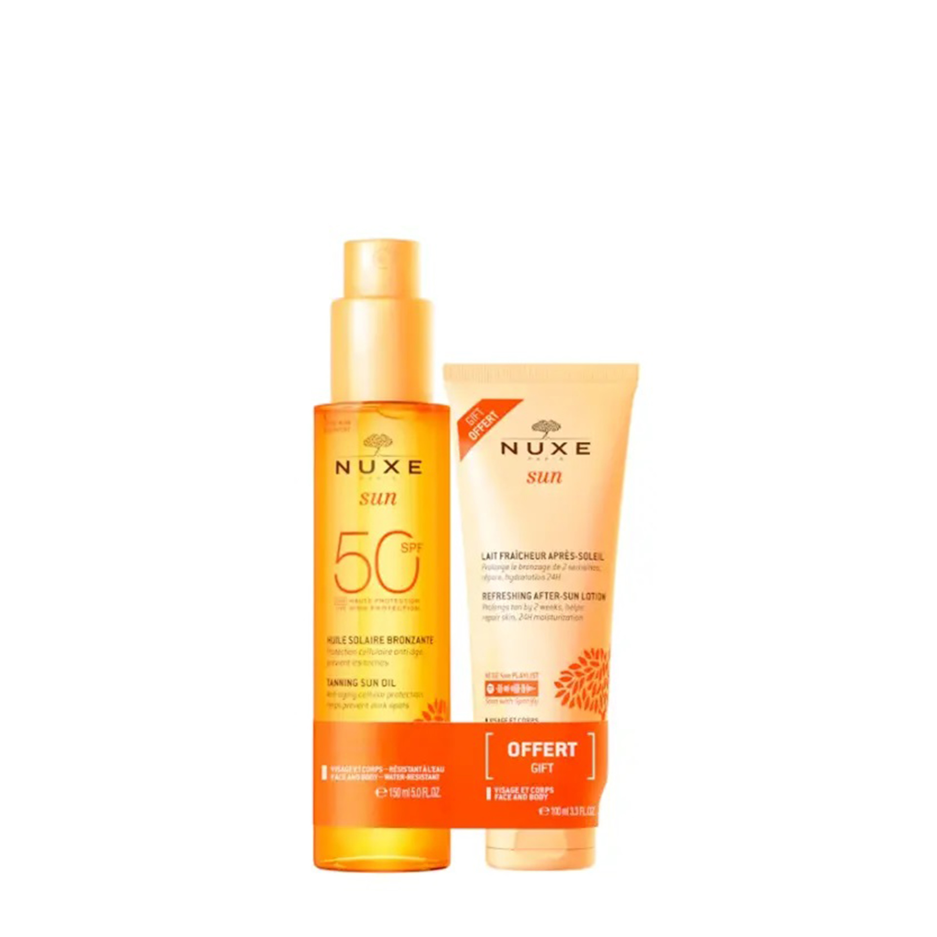 Nuxe Sun Oleo Bronz SPF50 150ml +OF Pos-Solar 100ml