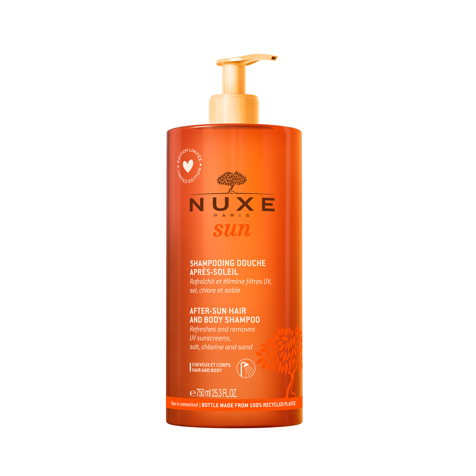 Nuxe Sun Shampoo Pós-sol Corpo e Cabelo 750ml