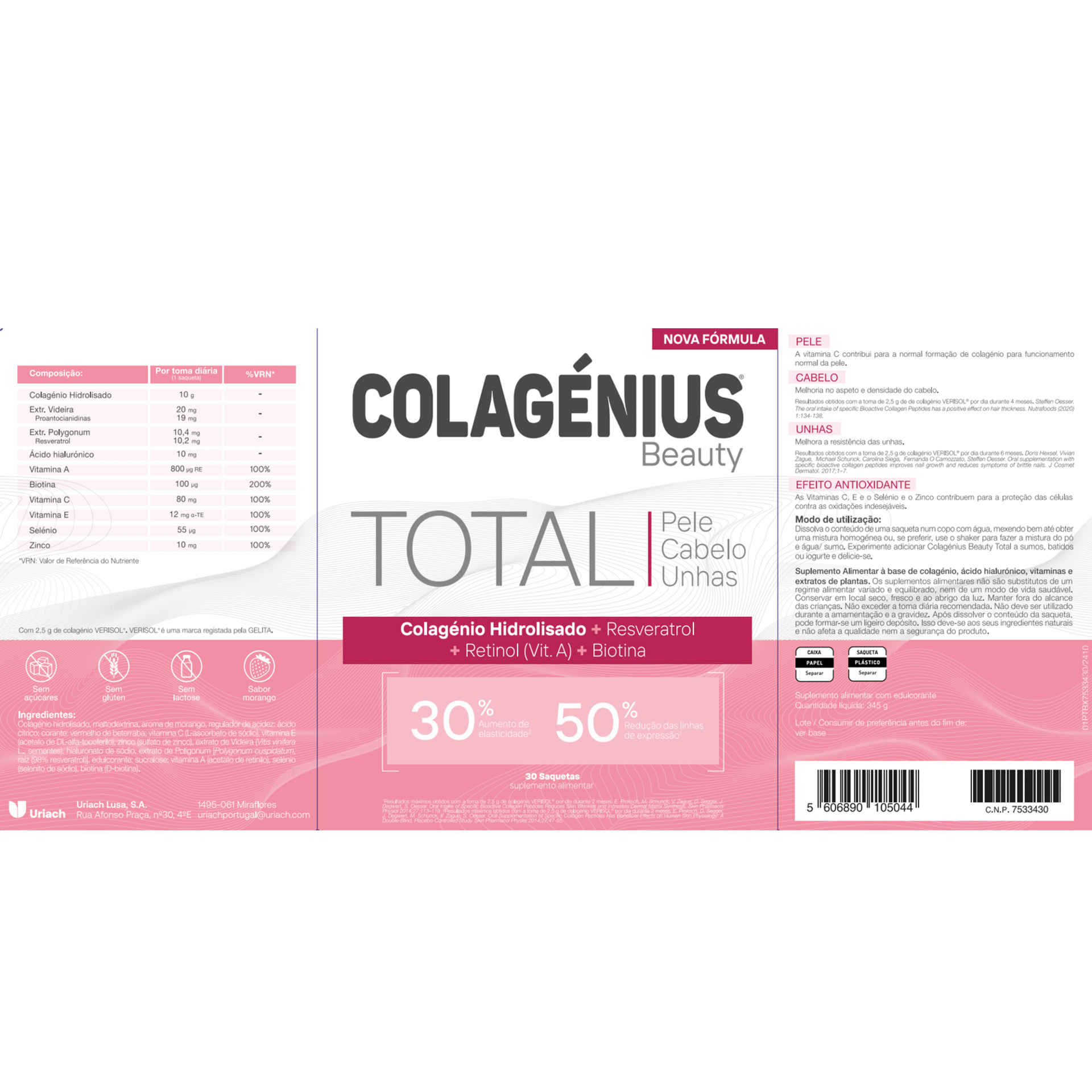 Colagenius Beauty 30 Saquetas