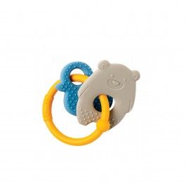Nattou Anel de Dentio Silicone Urso + Pato Aro Ocre