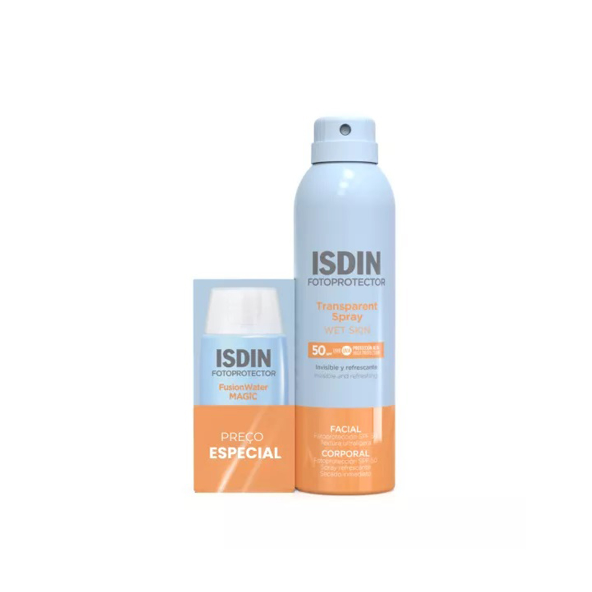 Isdin Pack Fusion Water Magic + Transparent Spray 100ml