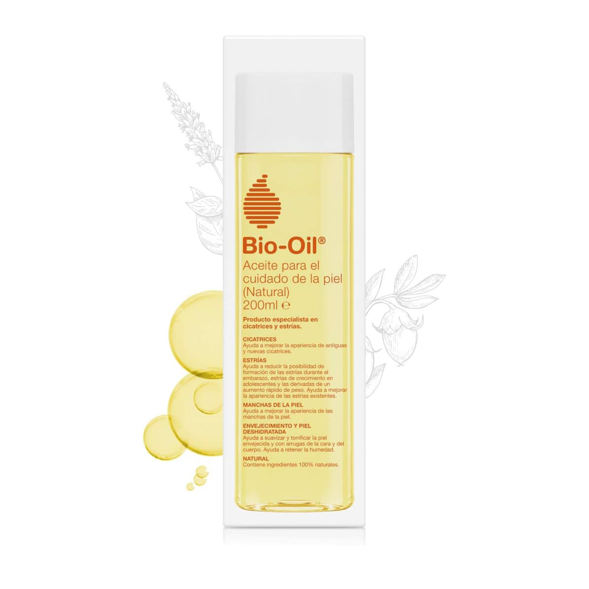 Bio-Oil Óleo Hidratante 100% Natural 200ml