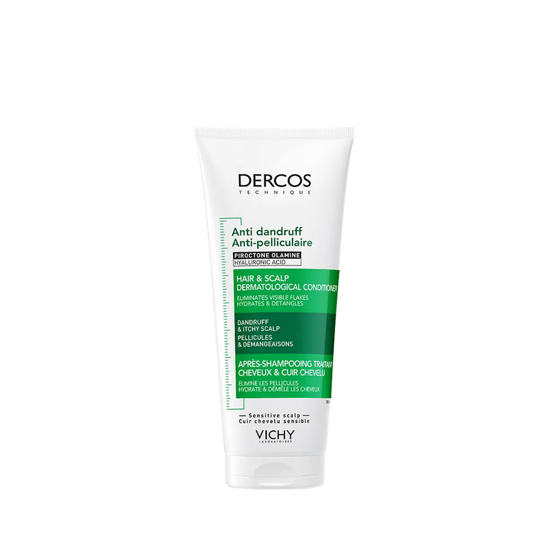Vichy Dercos Condicionador Hidratante Anticaspa para Couro Cabeludo Sensível 200ml