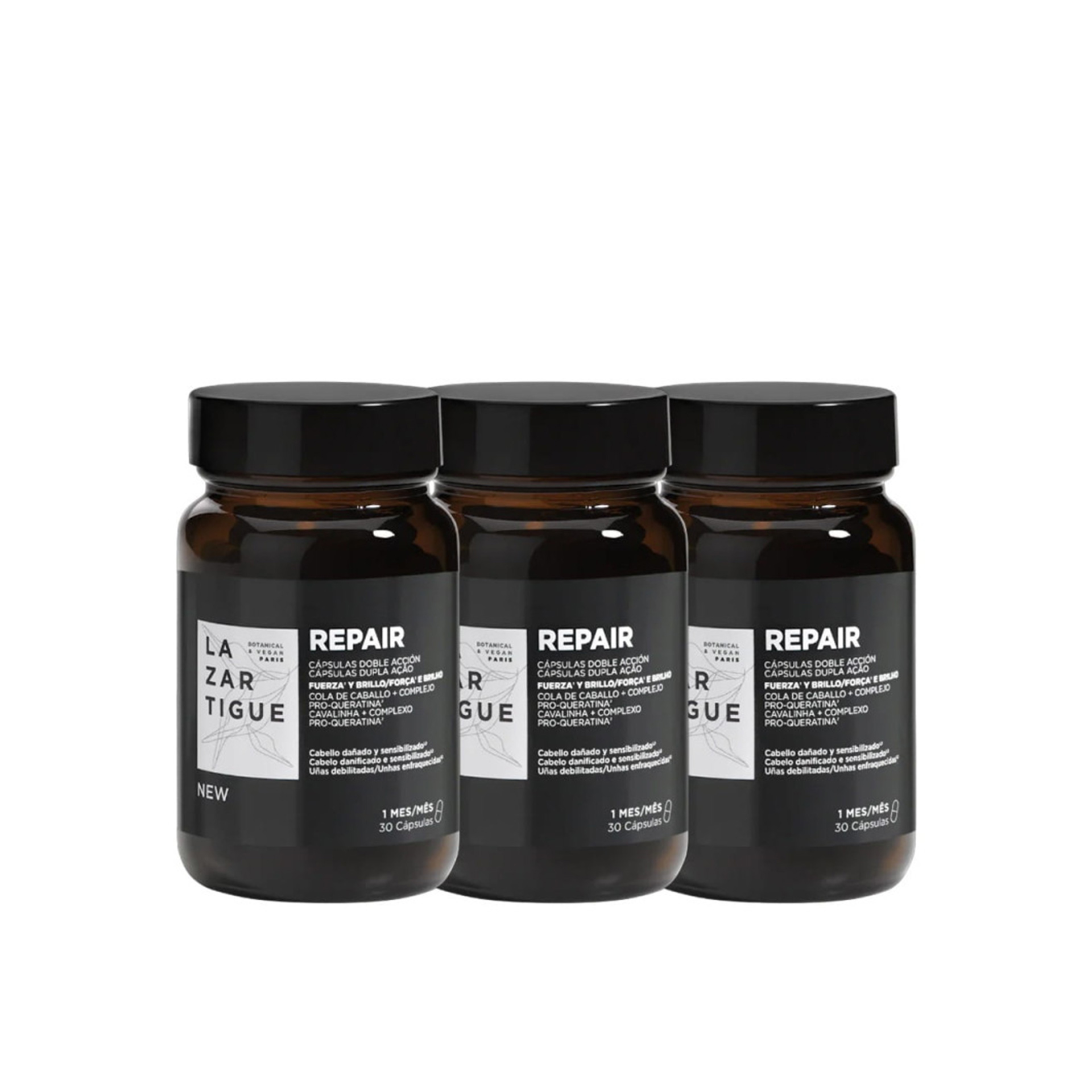 Lazartigue Repair Força e Brilho Pack Promocional - 3 x 30 Cápsulas