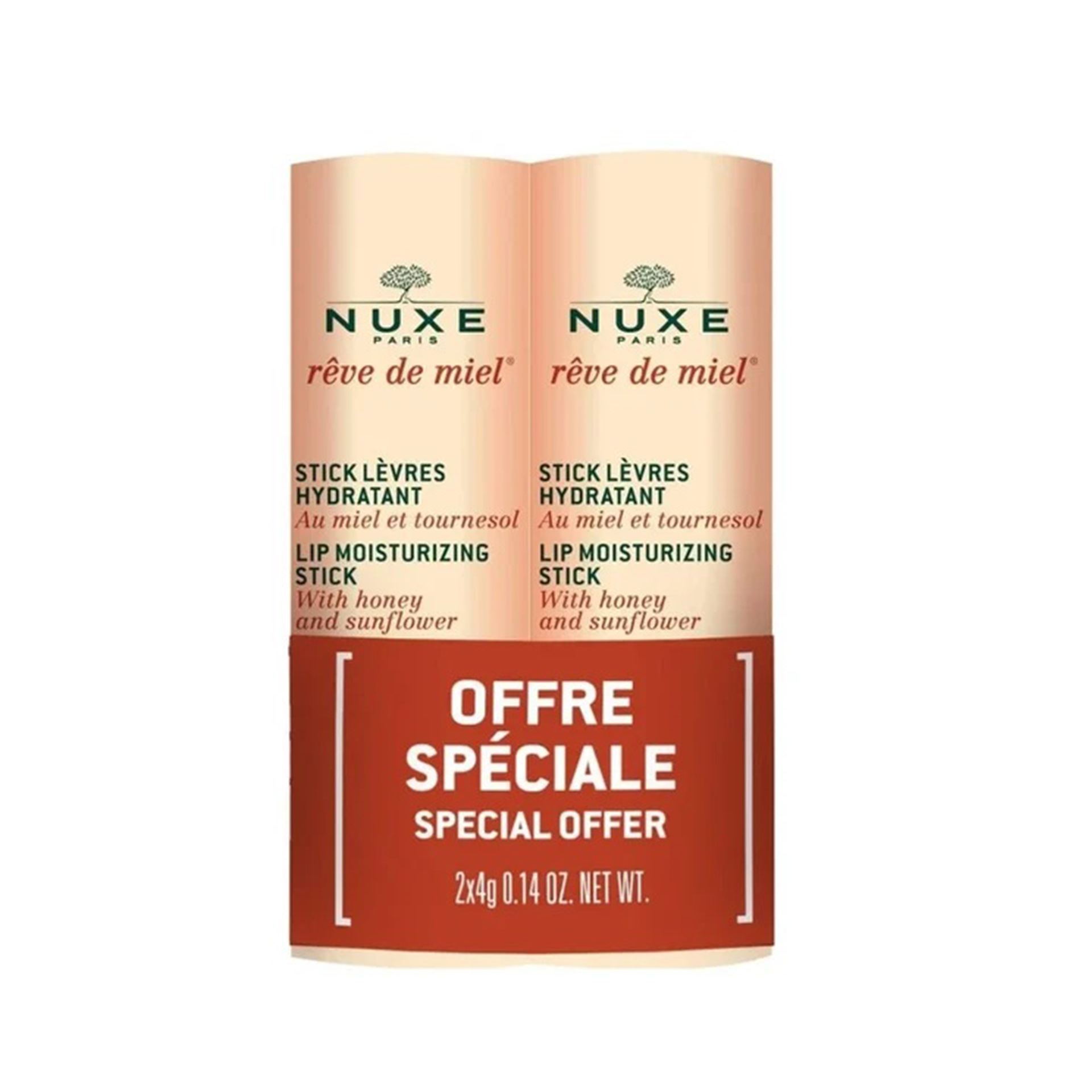 Nuxe Stick Lábios Rêve de Miel 2x4g