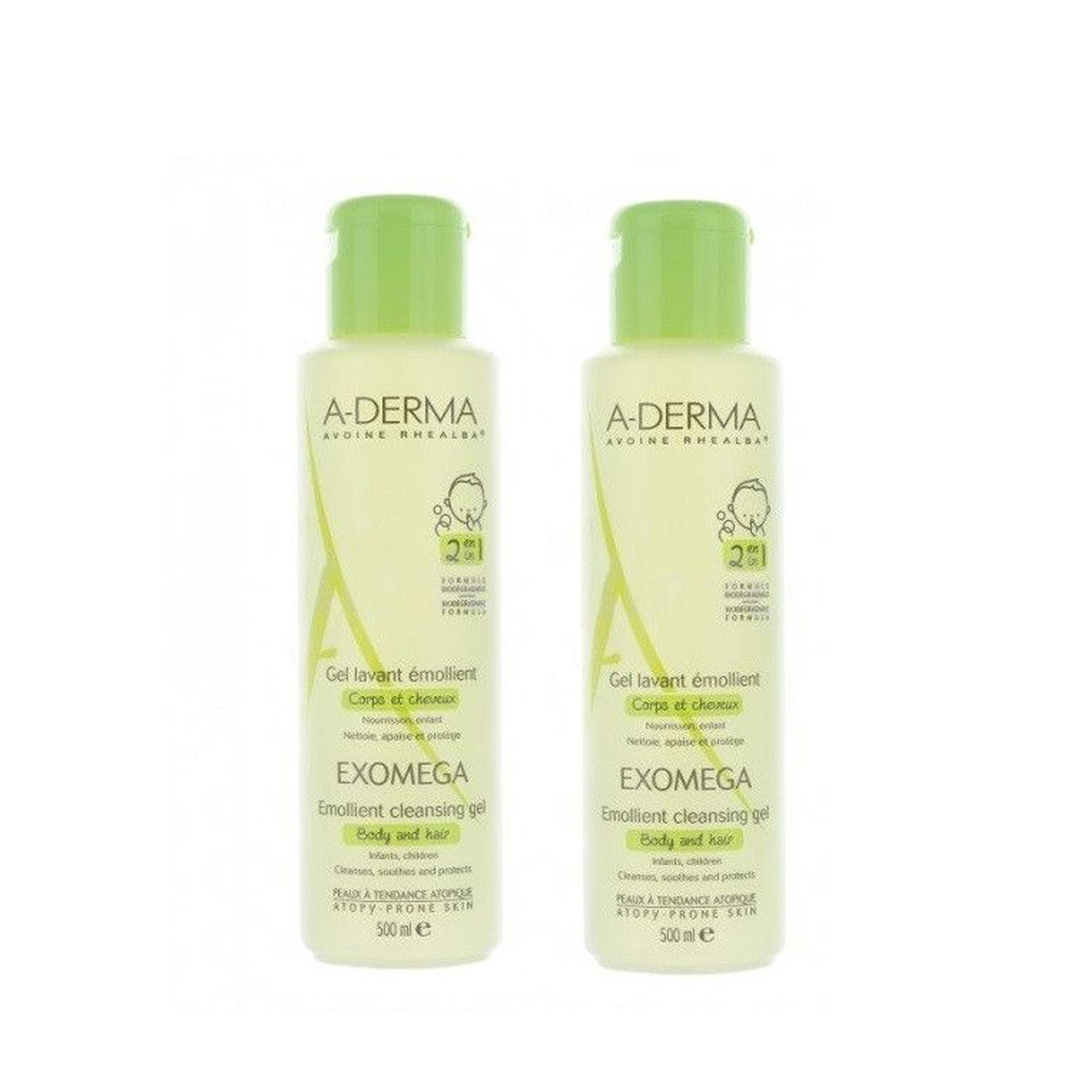 A-Derma Exomega Gel Lavante Emoliente 2x500ml