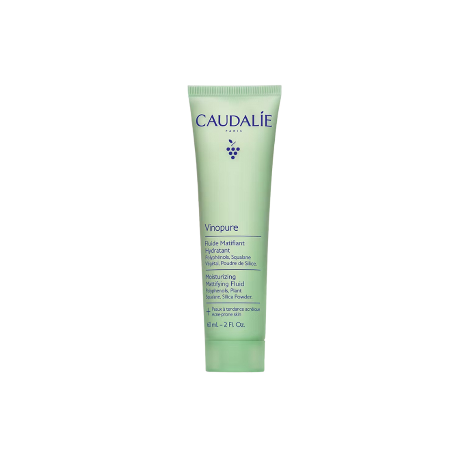 Caudalie Vinopure Fluído Matificante Hidratante com Pó de Silício 60mL