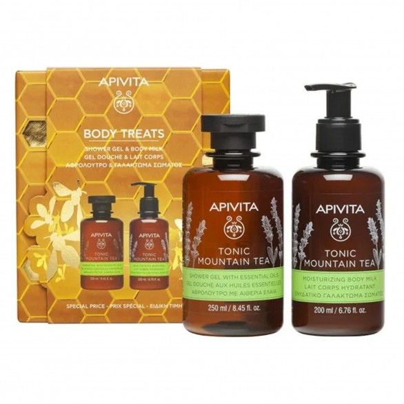 Apivita Mount Tea gel banho 250+leite hidratante 200ml Apivita Mount Tea gel banho 250+leite hidratante 200ml