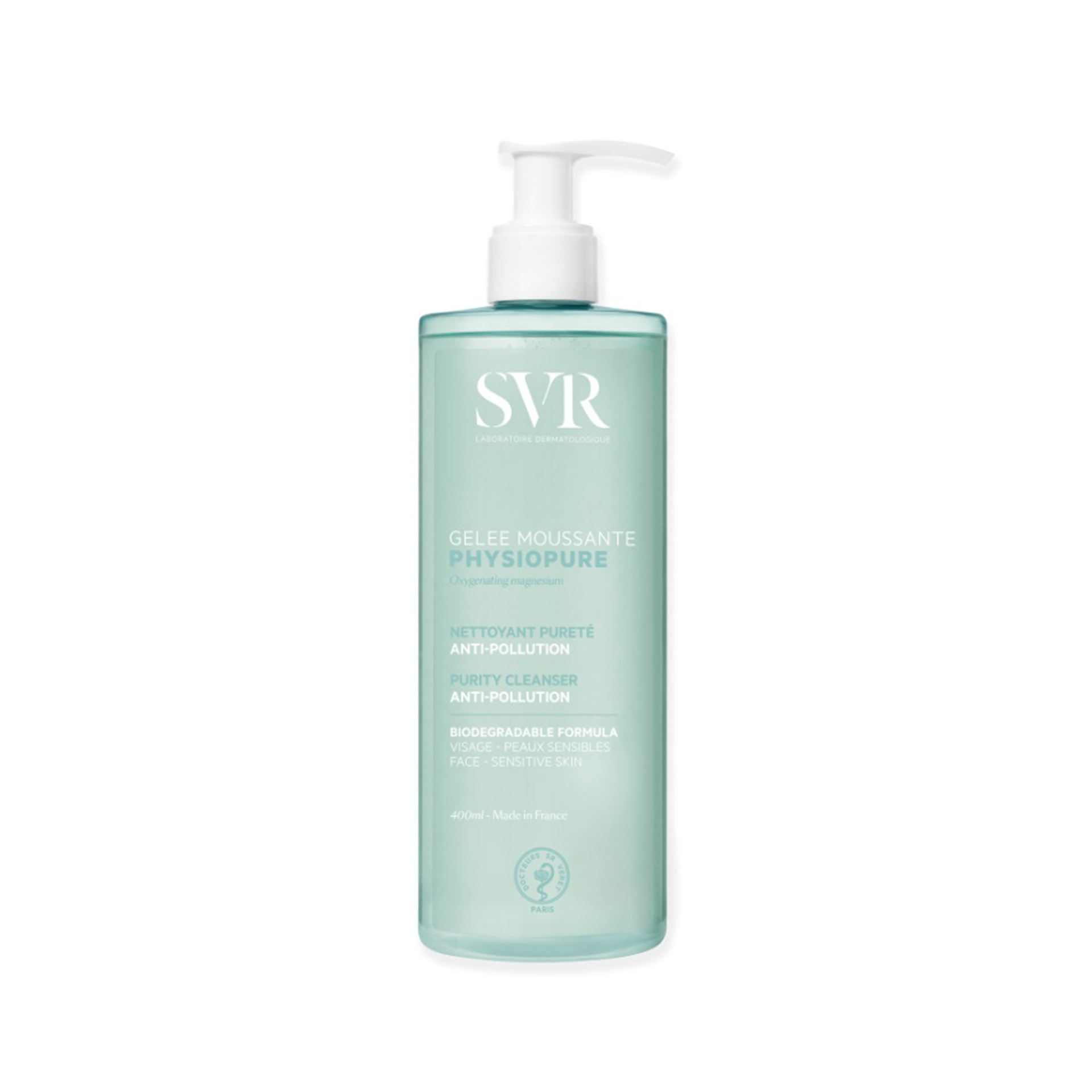 SVR Physiopure Gel de Limpeza 400ml | Limpeza Suave para Pele Sensível
