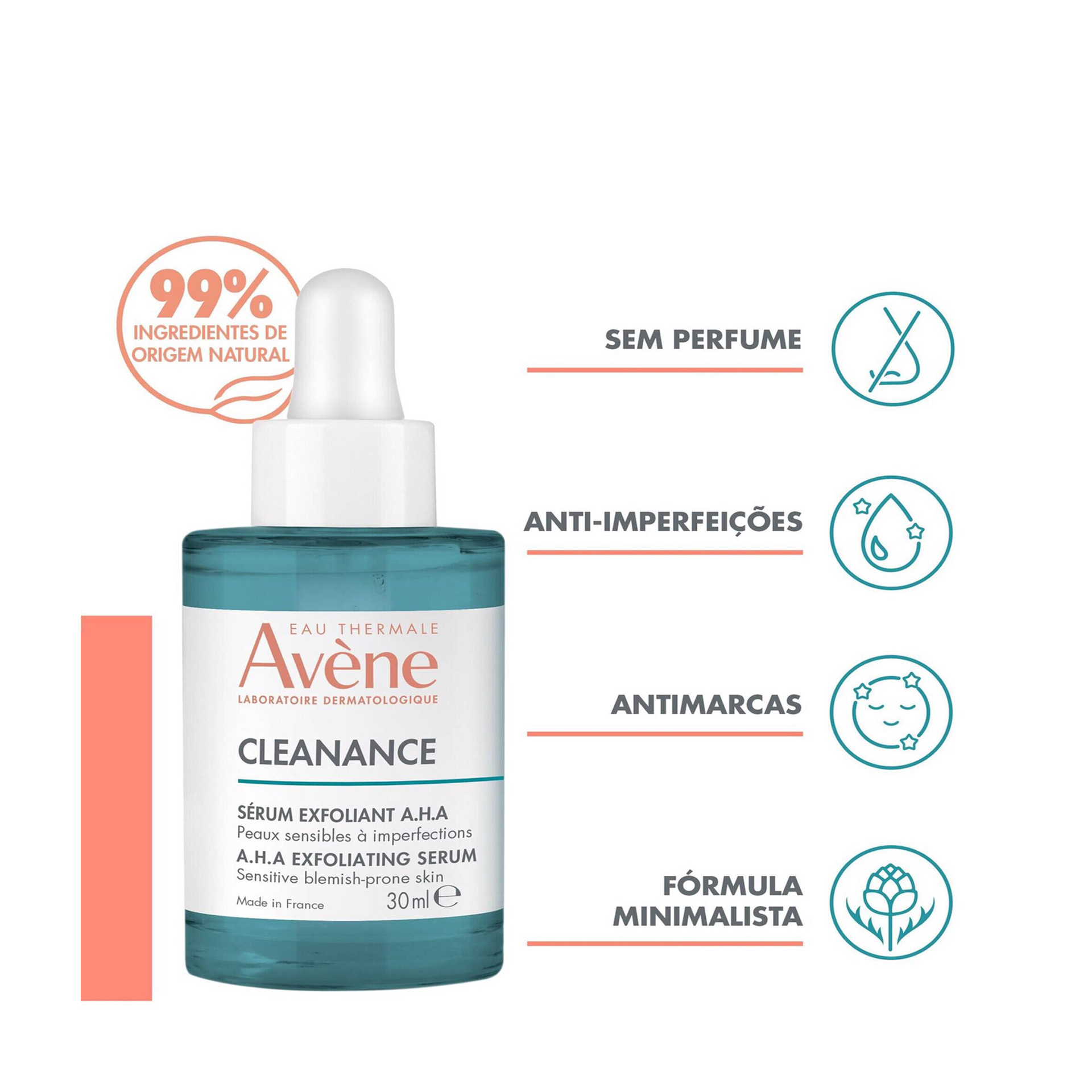 Avene Cleanance Sérum Esfoliante AHA Anti-Imperfeições 30ml